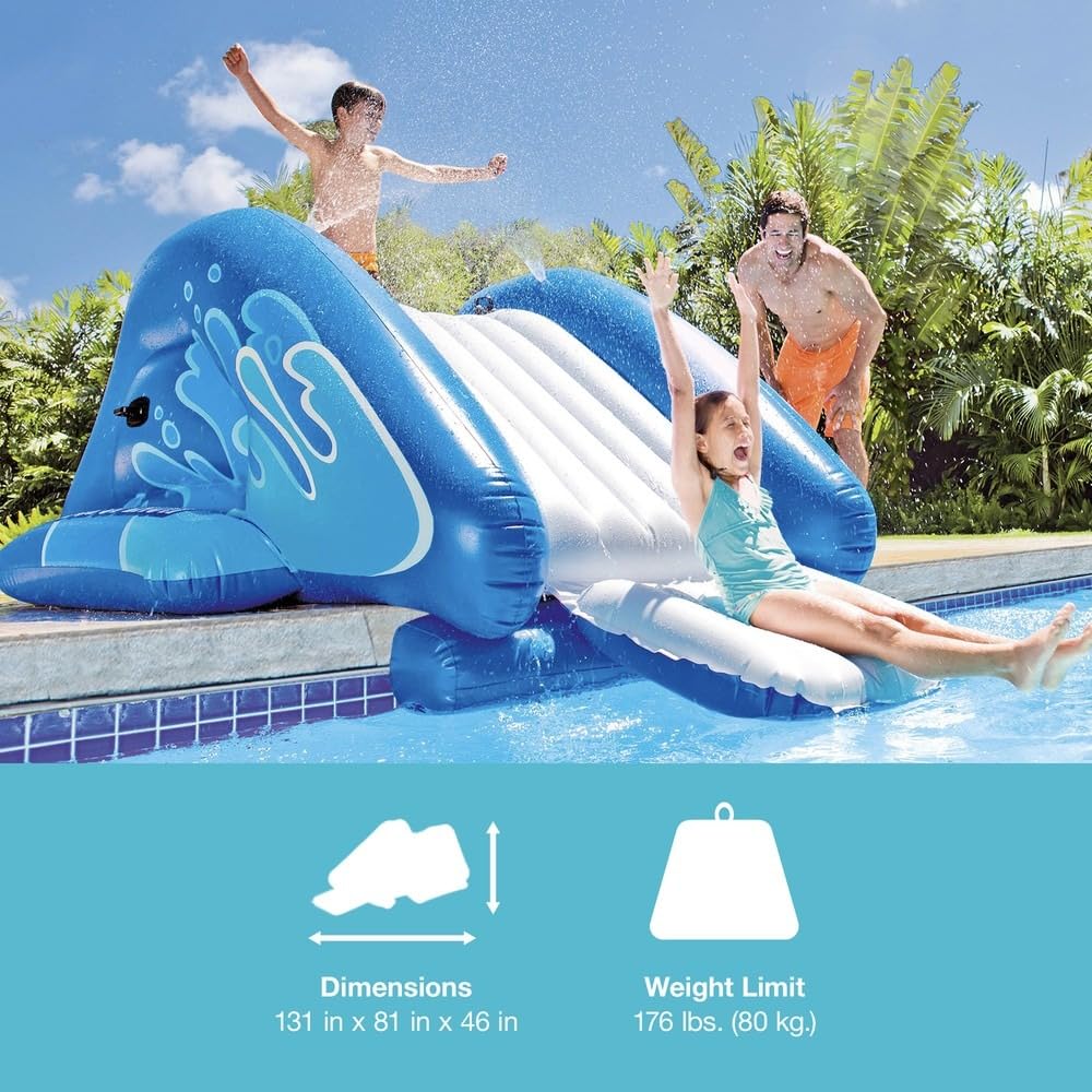 Banzai Sidewinder Falls Banzai Blow Up Water Slide Pool Toys Open