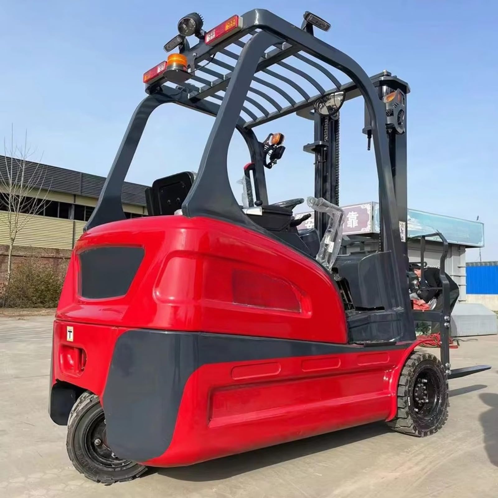 Carrello elevatore elettrico per pallet - Carrello elevatore per movimentazione materiali per magazzino e uso industriale - Capacità da 1 a 3 tonnellate, ascensore elettrico compatto per spazi