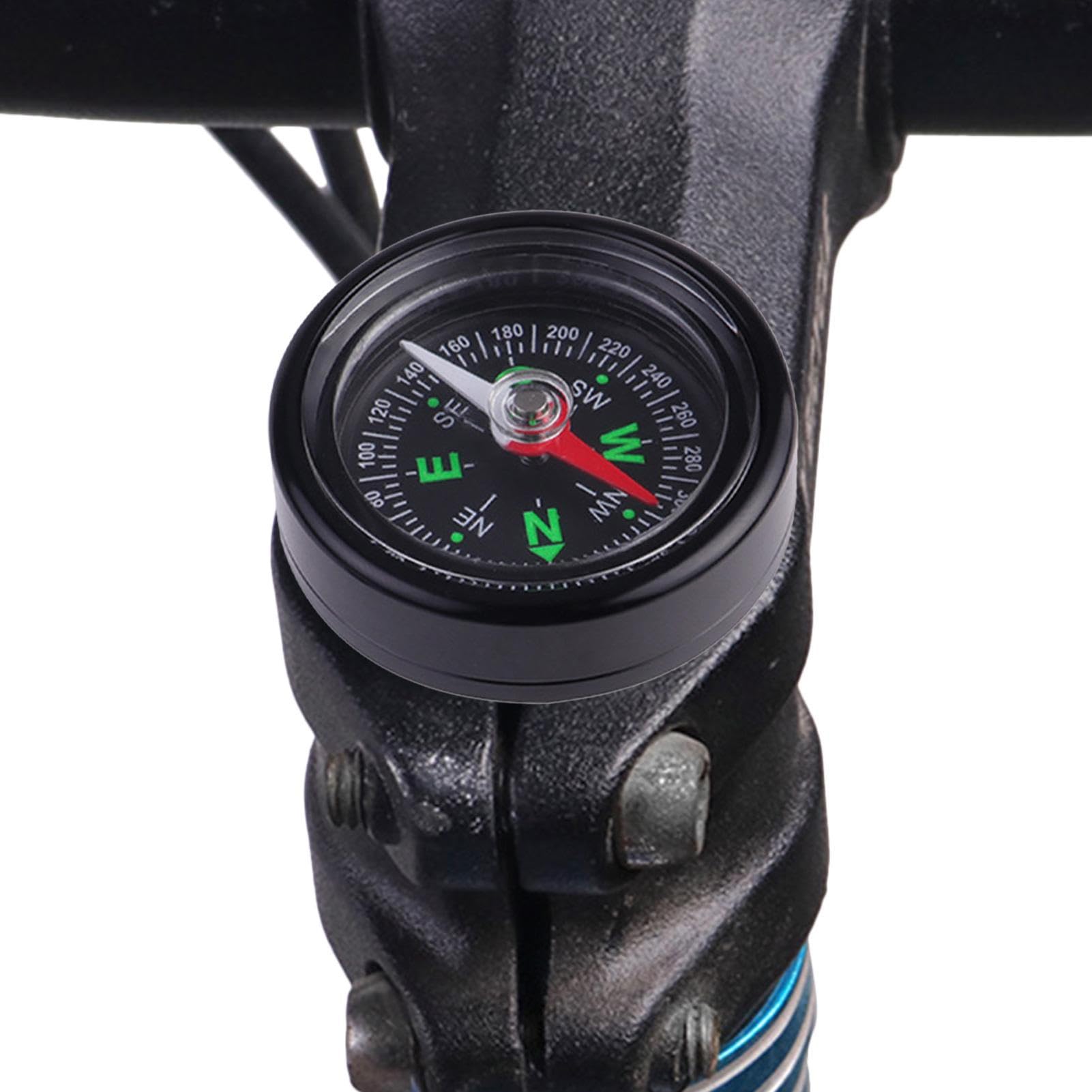 Bike Compass For Handlebars – Compact bicyclé Stem Compass, Multifunctional Cycling Accessories, Portable Survival Navigation Tool For Mountain Bikes, Road Bikes & Outdoor Adventures