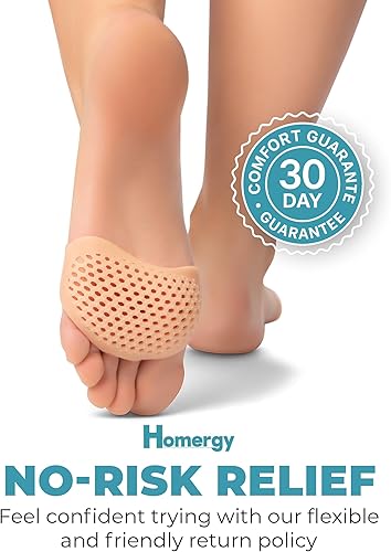 Miniatura 5 de Homergy - Almohadillas metatarsianas para pies - Cojines de gel suave para la bola del pie para alivio del dolor, diseño de manga ultradelgada, se
