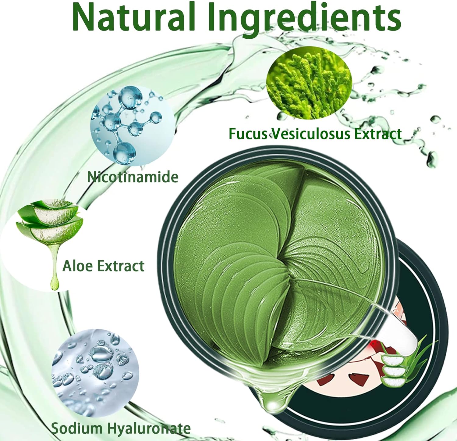 Under Eye Patches,60Pcs Natural Aloe Vera Eye Bags Remover,Hydrating Anti-aging Anti Wrinkle Patches,Skincare Eye Masks For Puffy Eyes And Dark Circles,Eye Gel Pads for All Skin Types 6 71Sm yiRzFL. AC SL1500