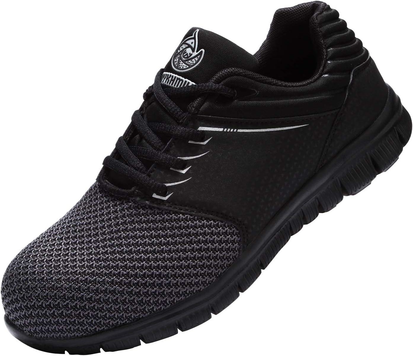 DYKHMILY Steel Toe Shoes for Women, Lightweight Slip