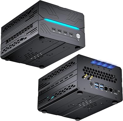 AI Mini PC, Desktop Computer i9-14900F 24 Cores Upto 5.8GHz, 64G DDR5, 4T M.2 PCIE4.0 SSD, Win-11 Pro, GeForce RTX5060Ti 16G, Four Display, 8K@60Hz Outputs, Dual LAN, WiFi7, Video Editing