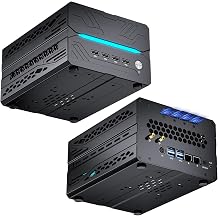 AI Mini PC, Desktop Computer i9-14900F 24 Cores Upto 5.8GHz, 64G DDR5, 4T M.2 PCIE4.0 SSD, Win-11 Pro, GeForce RTX5060Ti 16G, Four Display, 8K@60Hz Outputs, Dual LAN, WiFi7, Video Editing