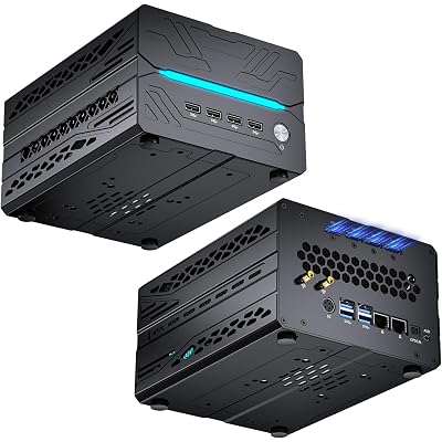 AI Server, Mini PC Gaming, Desktop Computer i9-14900F 24 Cores, 64G DDR5, 4T M.2 PCIE4.0 SSD, 4T SATA SSD, Win-11 Pro, GeForce RTX5060Ti 16G, Four Display, 8K@60Hz Outputs, Dual LAN, WiFi7