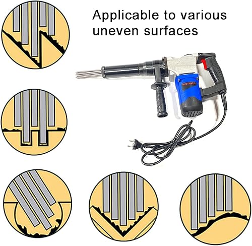 Miniatura 3 de Escalador eléctrico de aguja de alta potencia, escalador de aguja de agarre de pistola de mano de 1400 W, escalador de agujas de grado industrial