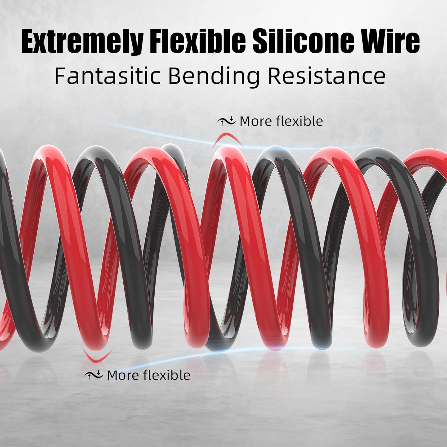14 AWG Silicone Wire, 100% Pure Copper Conductor, 40ft Black + 40ft Red, Super Flexible 14 Gauge Electrical Wire, Rated -76℉ to +392℉ (High & Low Temperature Resistance) - Image 3