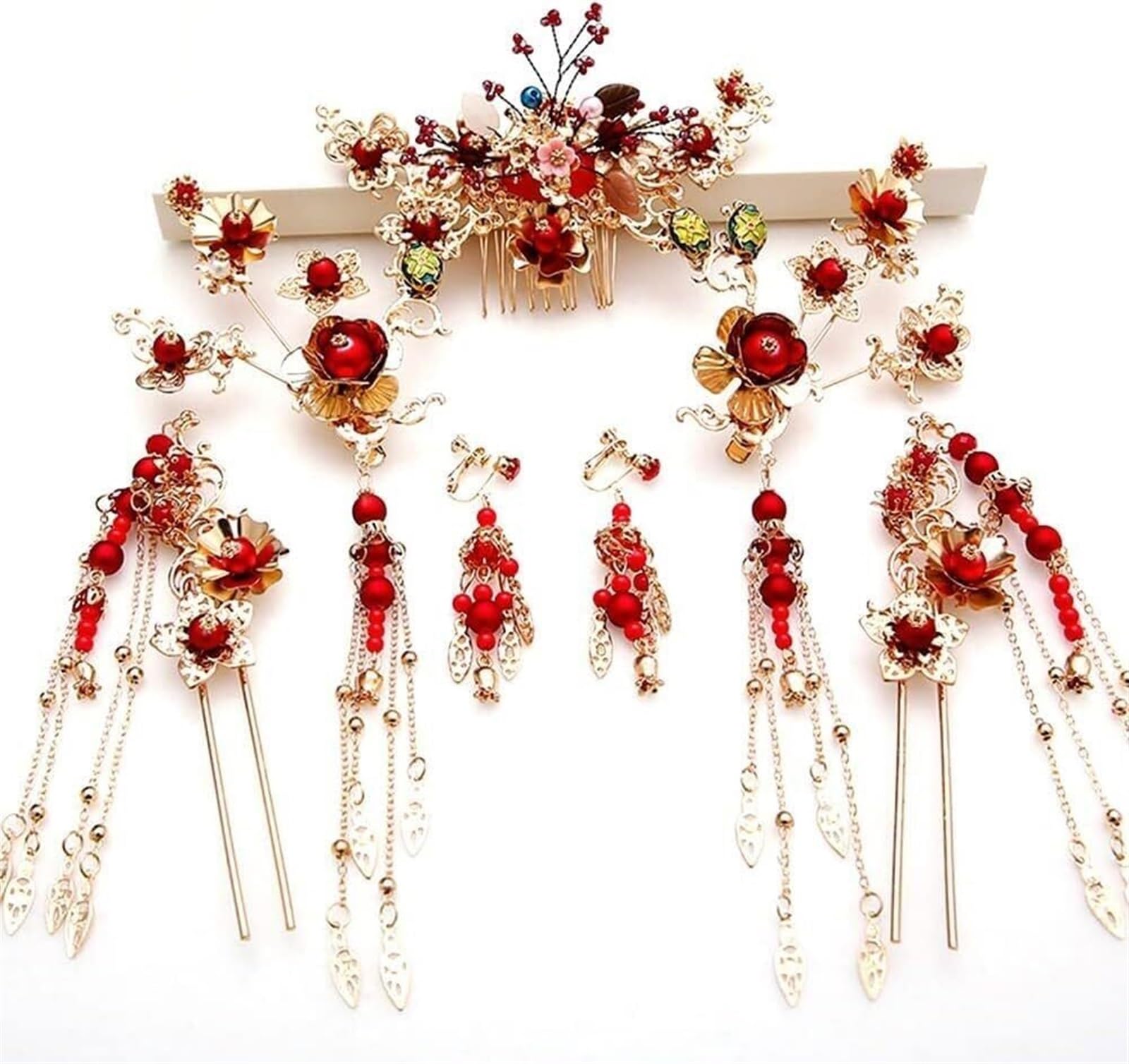 Forcine for capelli da sposa, bastoncini for capelli cinesi, fermagli for capelli, forcina for nappe in stile antico, accessori for capelli a corona, accessori for capelli da donna con copricapo Hanfu