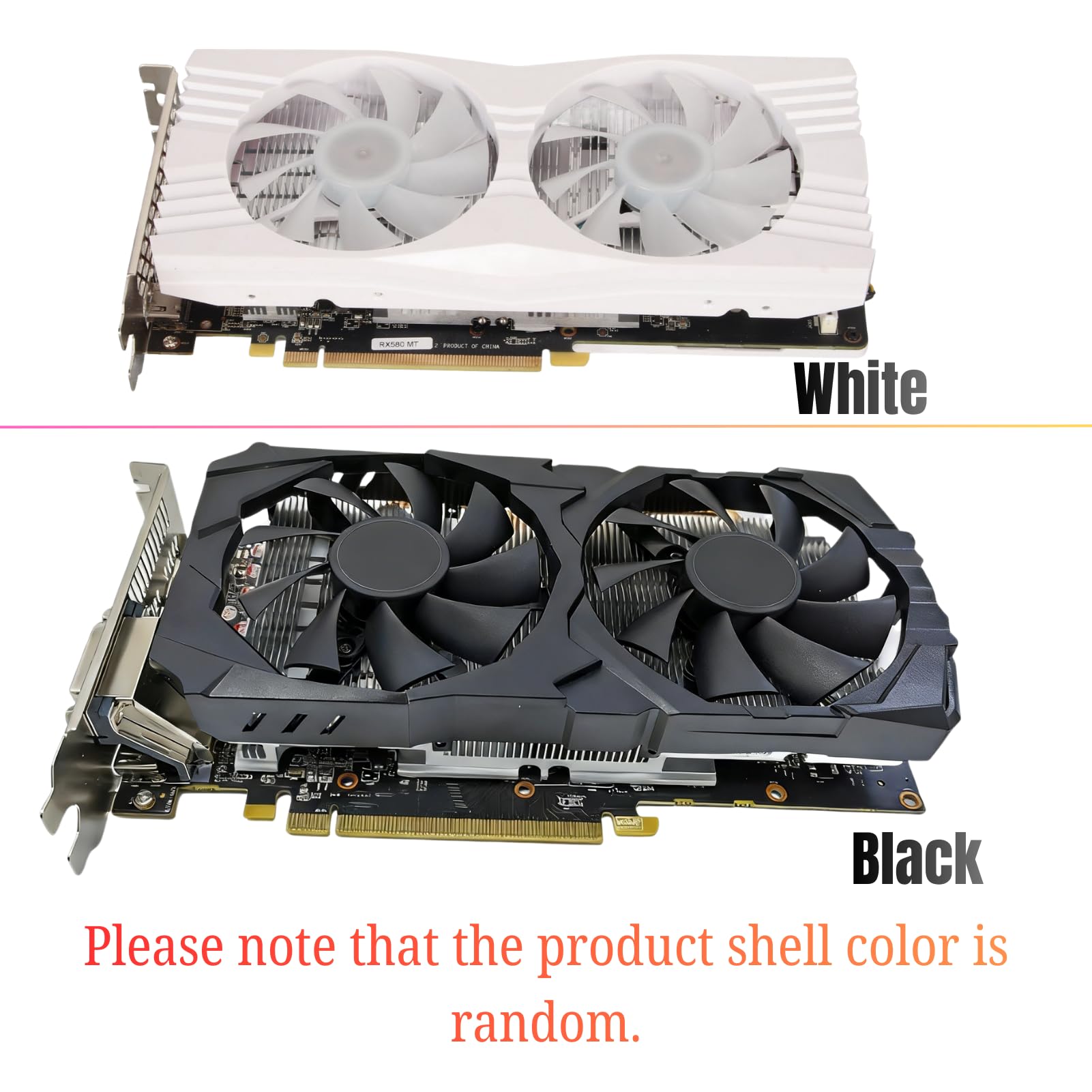 Dual Radeon RX 580 8G GDDR6 Gaming Grafikkarte Büro 256Bit Computer Grafikkarte(AMD) 1284MHz GPU 2048SP PCI Express 3.0×16 für PC Gaming Büro mit 3 x DP,​ 1 x HD-Multimedia-Schnittstelle
