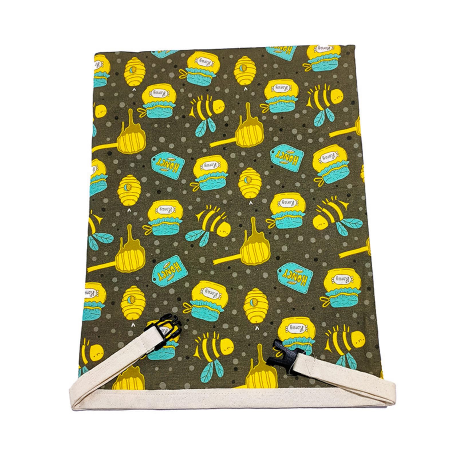 Sustainable Food Grade Bread Storage with Elastic Closure Washable for Homemade Goods Sustainable Food Grade Bees Waxes Bread Wrap Cotton Fabric Fabric Bag for Bakery Snacks Storage with Elastic Band