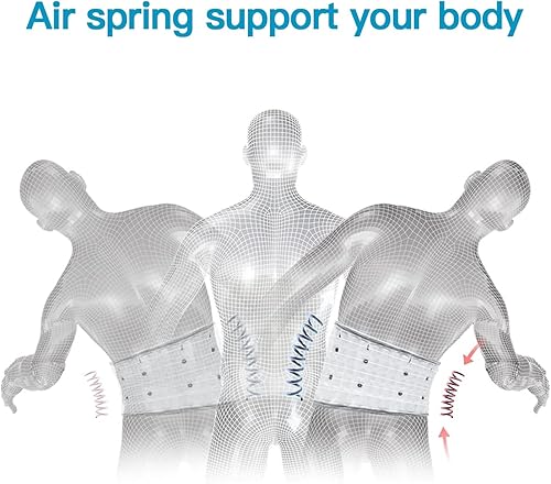 Miniatura 4 de Cinturón de espalda de descompresión WG50-G2, alivio de espalda W. Air Column 2.0, soporte de espalda para dolor de espalda baja mujeres y hombres,
