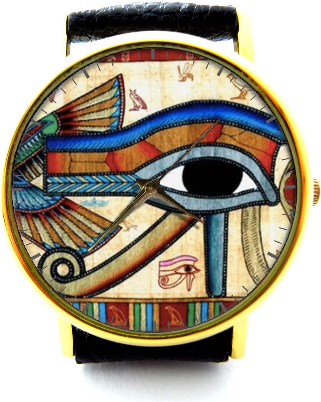Ancient Egyptian Eye of Horus Leather Watch, Eye of Horus Ladies Watch, Unisex Watch, Ancient Egyptian Jewellery P328