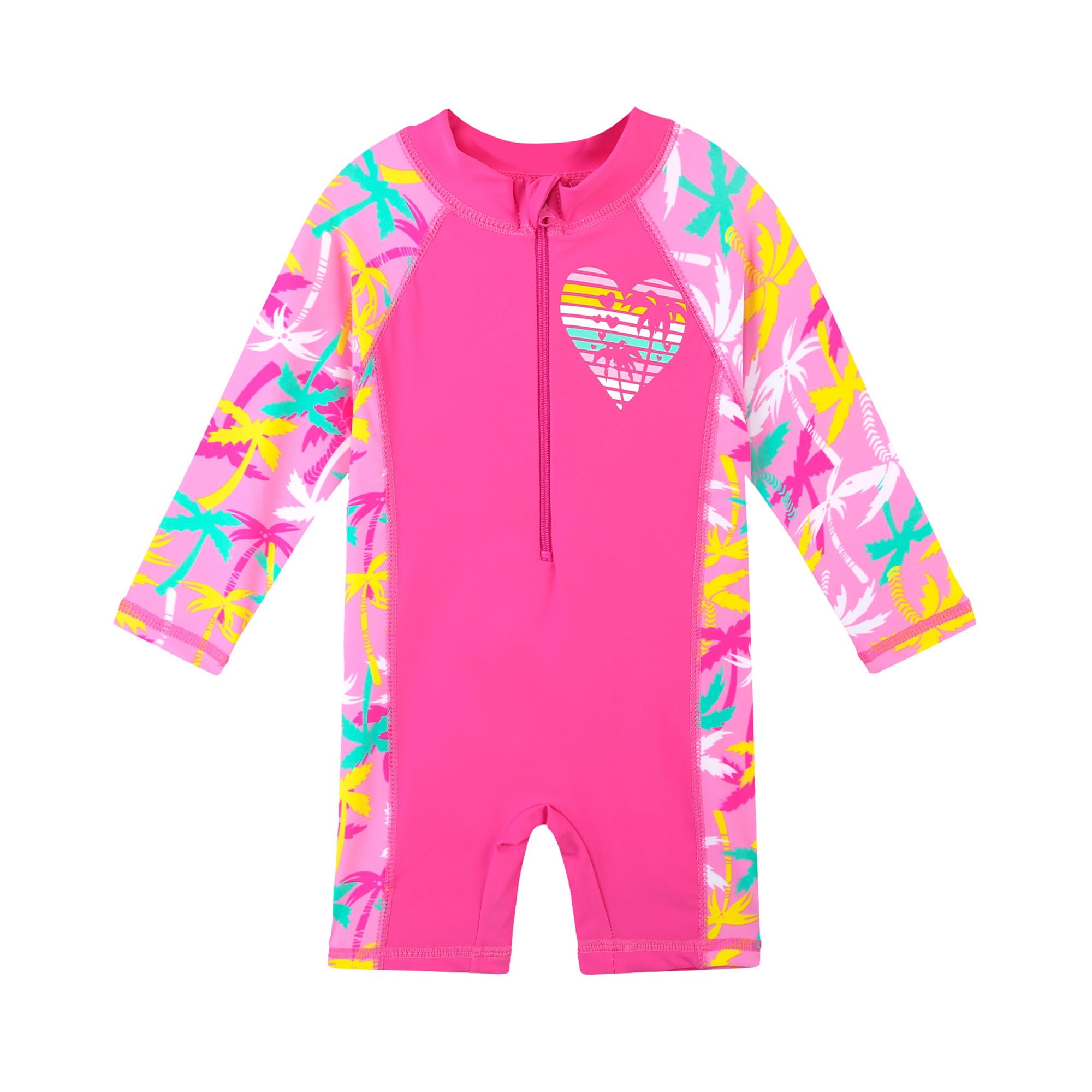 HUAANIUE Baby/Toddler Girl Swimsuit Long Sleeve Rashguard Swimwear CocoTree 3-4 T