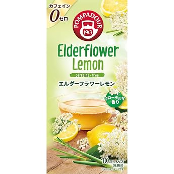 Pompadour Elderflower Lemon 10 Tea Bags x 12 Pieces