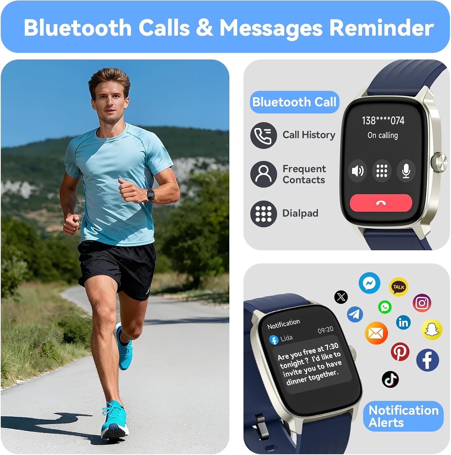 DAVIKO Pedometer Watch for Men...