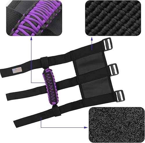 Vista 67 de 4 asas de agarre de barra antivuelco compatibles con Jeep Wrangler JLU JK JKU TJ YJ LJ JT JL y Gladiator JT 1987-2021 UTV y ATV, se adapta a barras