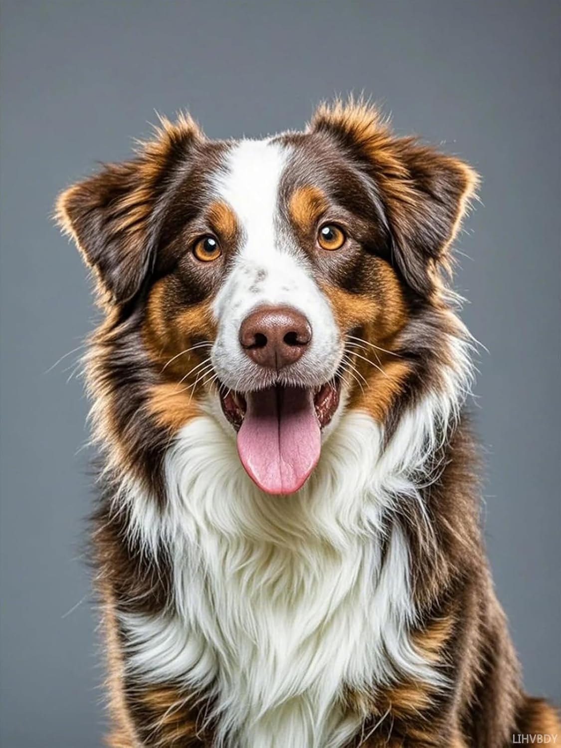 5D Diamond Art Australian Shepherd Diamond Painting DIY Kits Full Round Drill Rhinestones Crystal by Number Embroidery Arts and Crafts for Living Room Bedroom Home Wall Decor 12x16 inch / 30x40cm