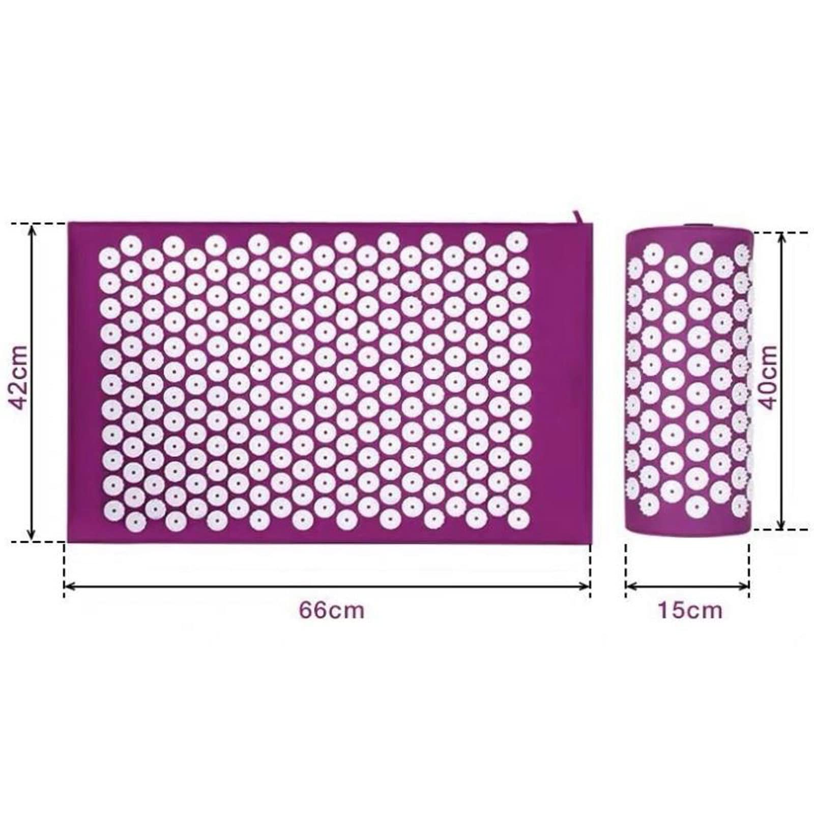 DieffematicYJD Mata do jogi Massager Cushion Massage Yoga Mat Acupressure Relieve Stress Back Body Pain Spike Mat Acupuncture Massage Mat (Color : Blu)