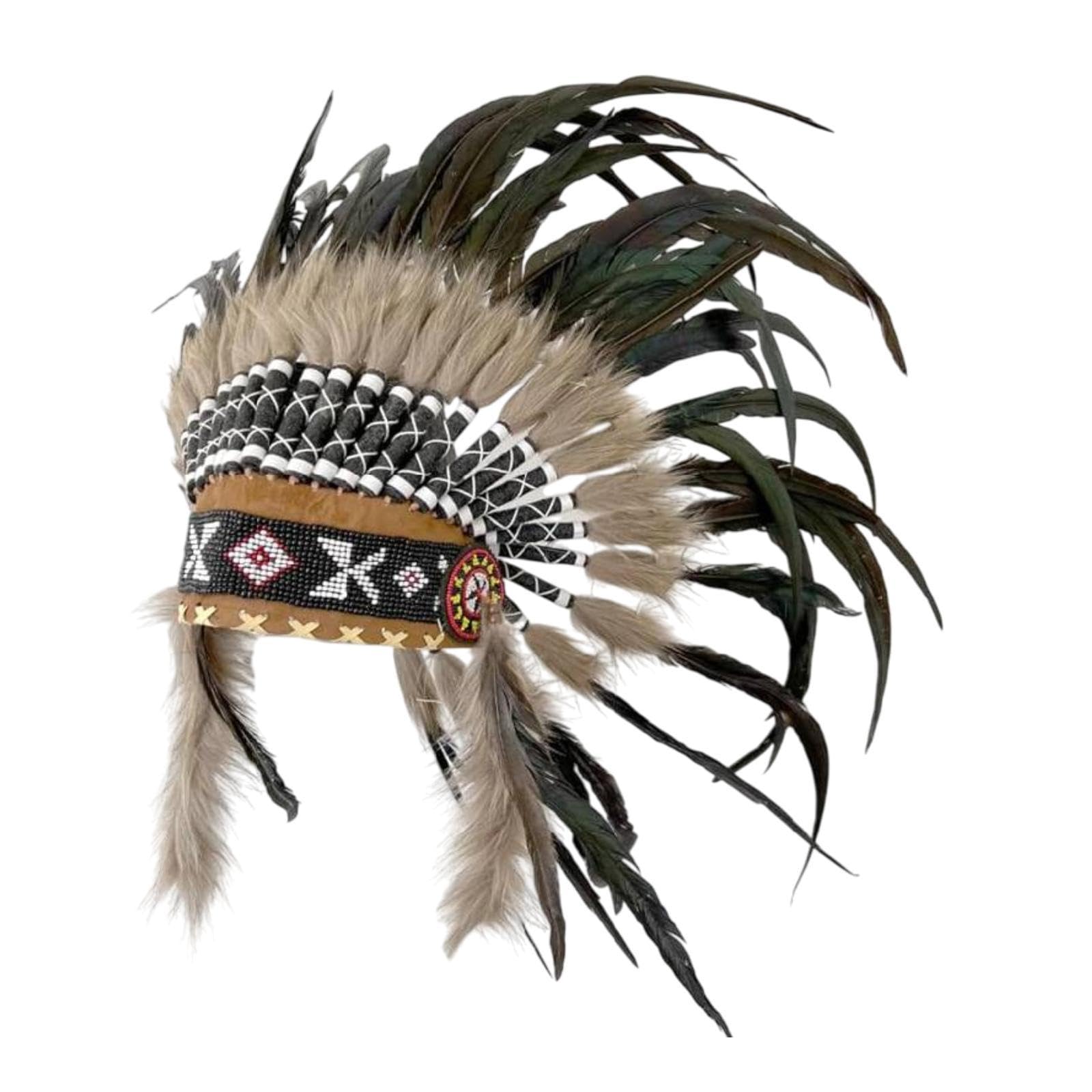 Dickly Indian Headdress Dress up Chief Indian Hat for Gift Stage Performance Show Women — image 1