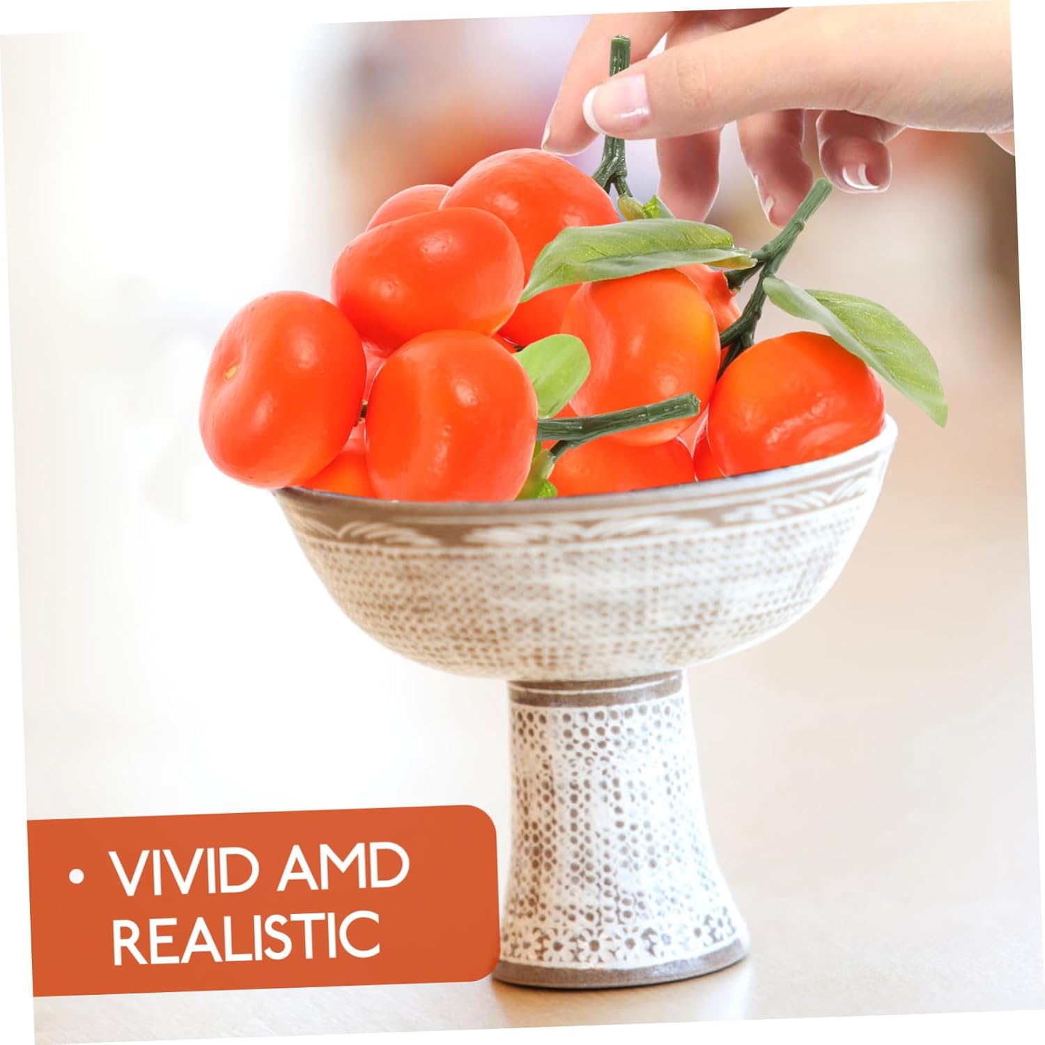 Garneck 20pcs Realistic Orange Decor Fruit Props Artificial Model for Home Simulated Orange Photo Prop