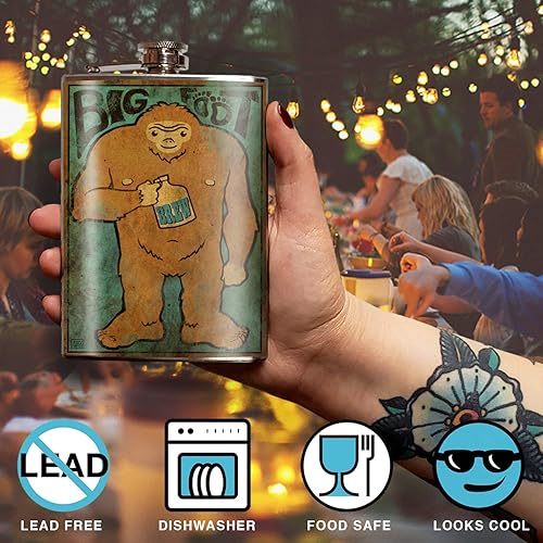 Miniatura 3 de Frasco de oso de boxeo  8 oz frascos para licor para hombres  Regalos de novios  Regalos de bomberos para hombres  Frasco de acero inoxidable para