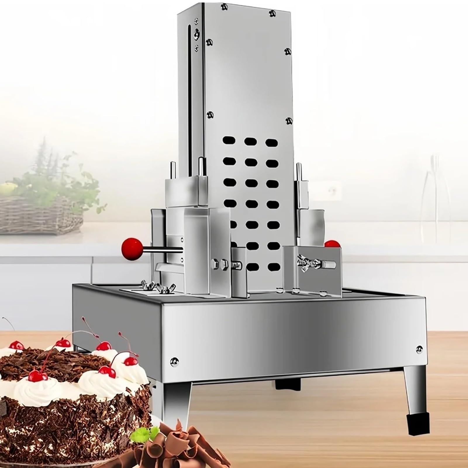 Trancheuse à fromage avec 4 lames pour le rasage du chocolat, machine automatique pour différentes formes, petit copeaux de chocolat