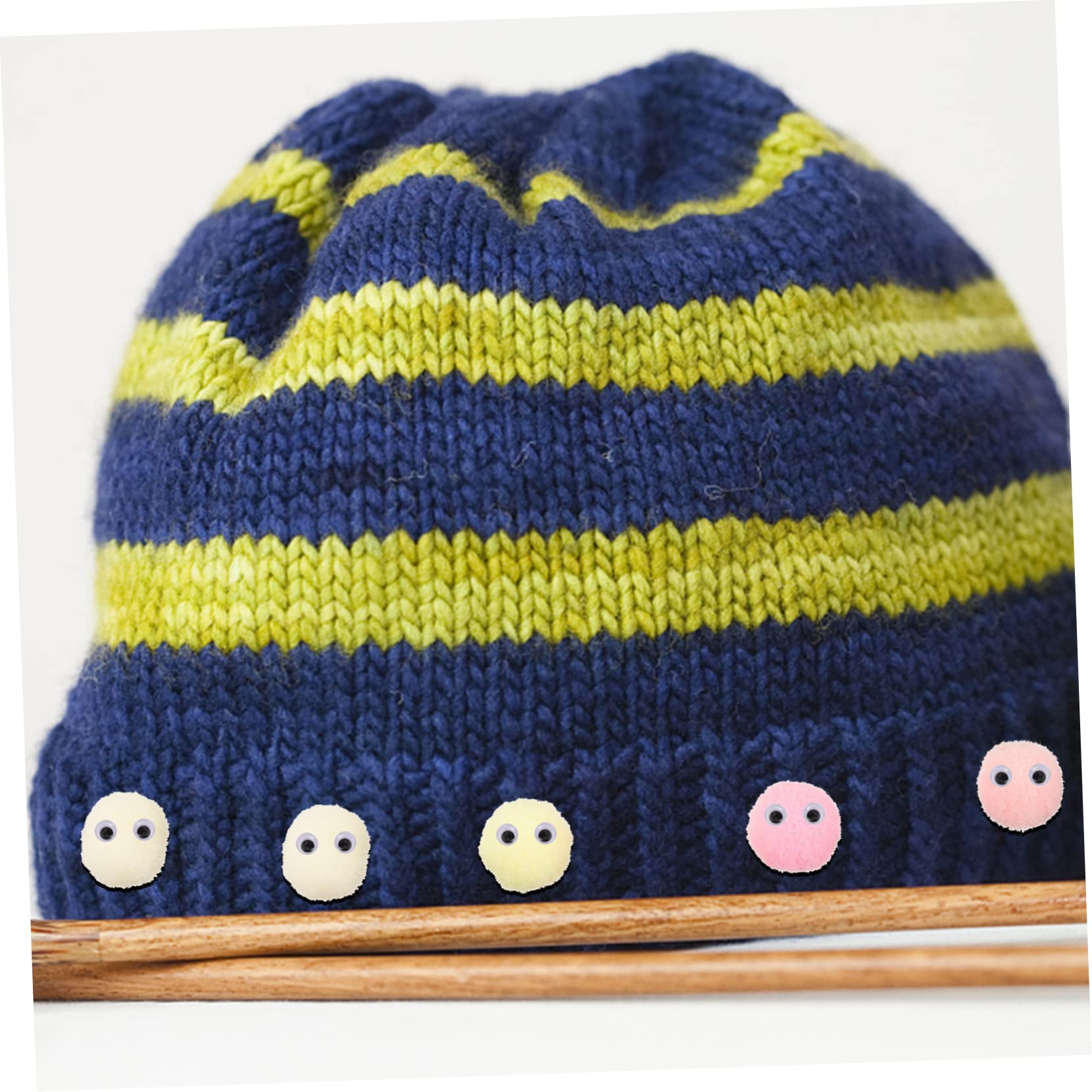 SHINEOFI 5sätze Bastelset Pompons Mit Augen Bunte Pompoms Für Kreative -projekte Sicher Für Junge Mädchen Für Dekoration Von Kleidung Taschen Hüten Und Mehr
