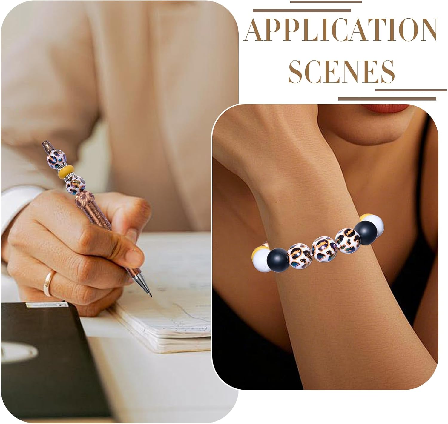 30Pcs 16mm Acrylic Beads Leopard Round Beads for Jewelry Making Keychain Bracelets Beadable Pens - Image 7