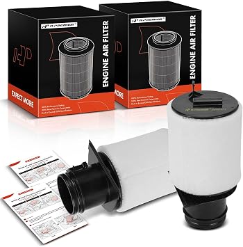 A-Premium 2-PC Engine Air Filter Compatible with Audi