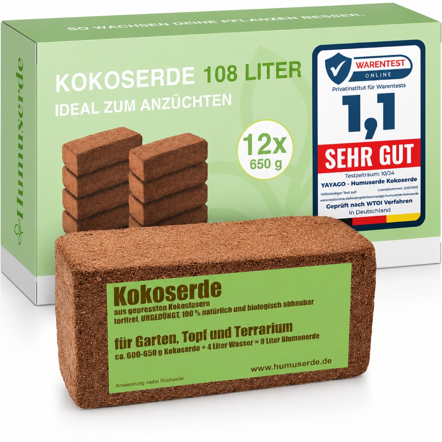 Kokos Quelltabletten mit Nährstoffen I Torffreie Quelltabletten 40 Stück I Gepresste Kokoserde für Pflanzenanzucht I Anzuchttabletten für Aussaat von Gemüse Blumen & Zimmerpflanzen