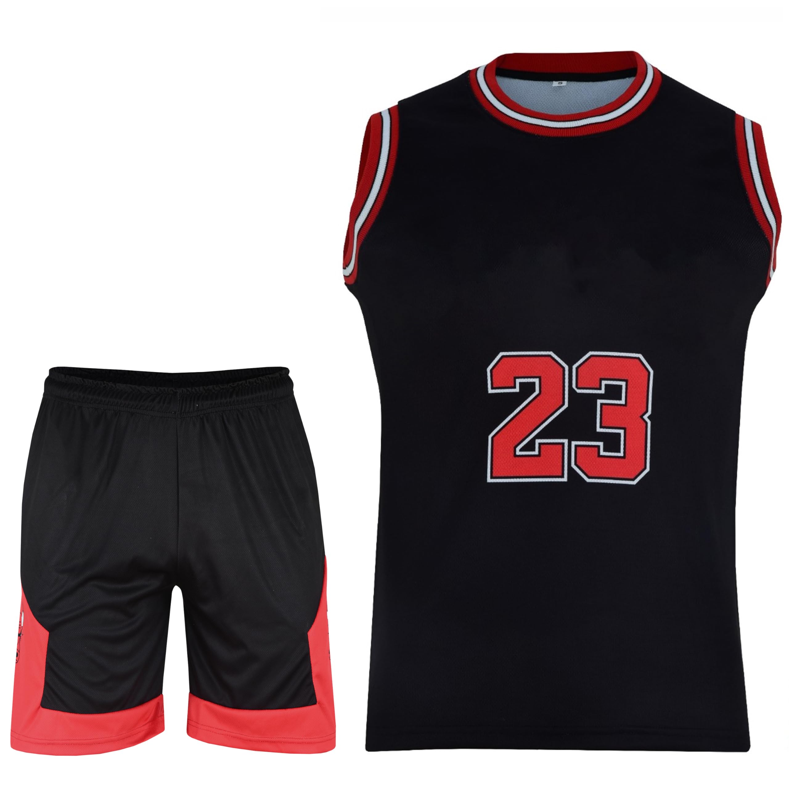 KONCEPT Basketball Kit - 2-piece basketball shirt & short, sleeveless basketball outfit, adult basketball Jersey sportswear