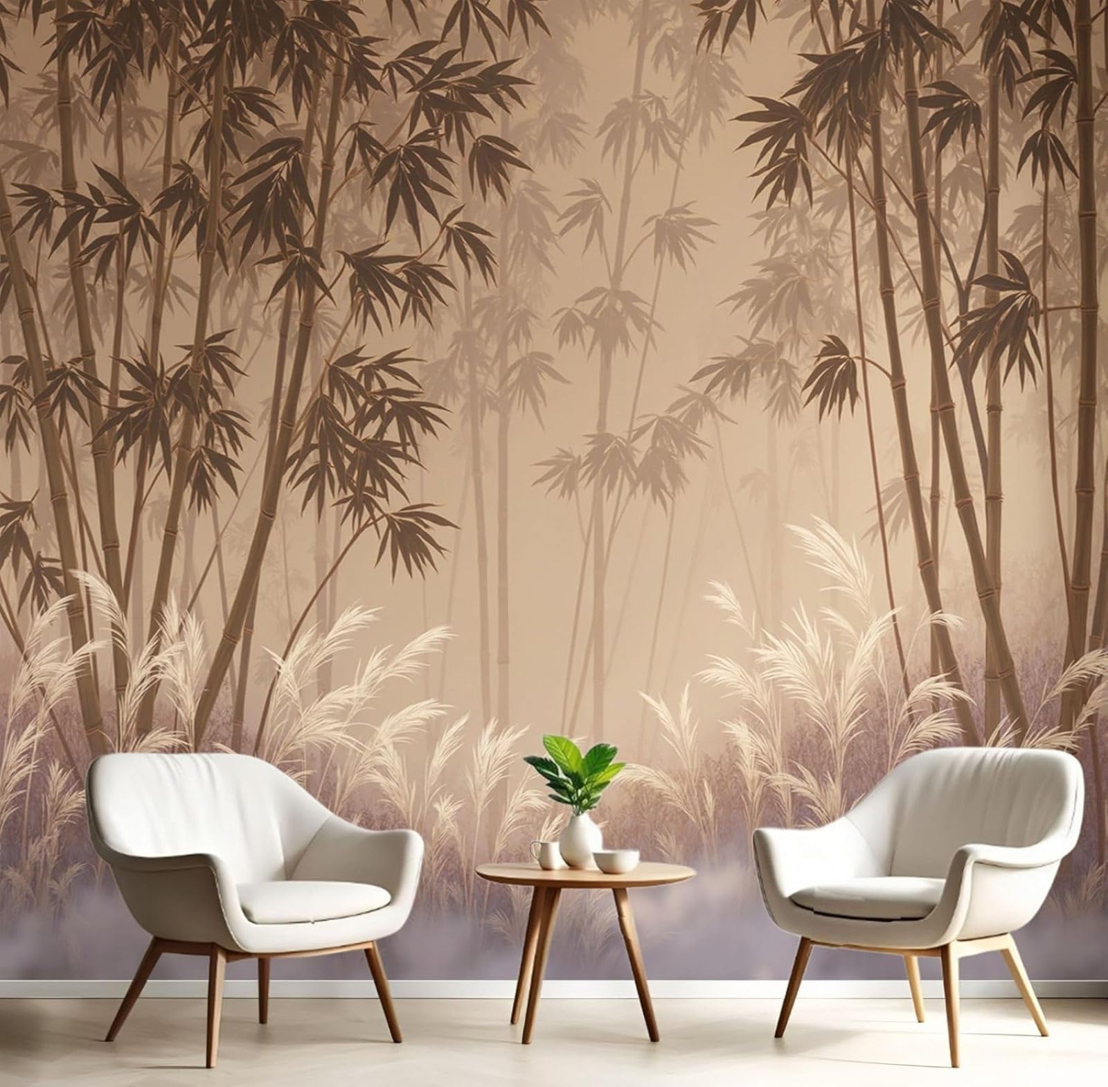 kfjhgbdshhj Photo Mural-Wallpaper Classic Bamboo Forest Living Room, Chinese Plants Wall Decoration Wall Decoration Bedroom Restaurant Cafe Office Hallway,300cmx210cm Poster - Wall Sticker - Frameles