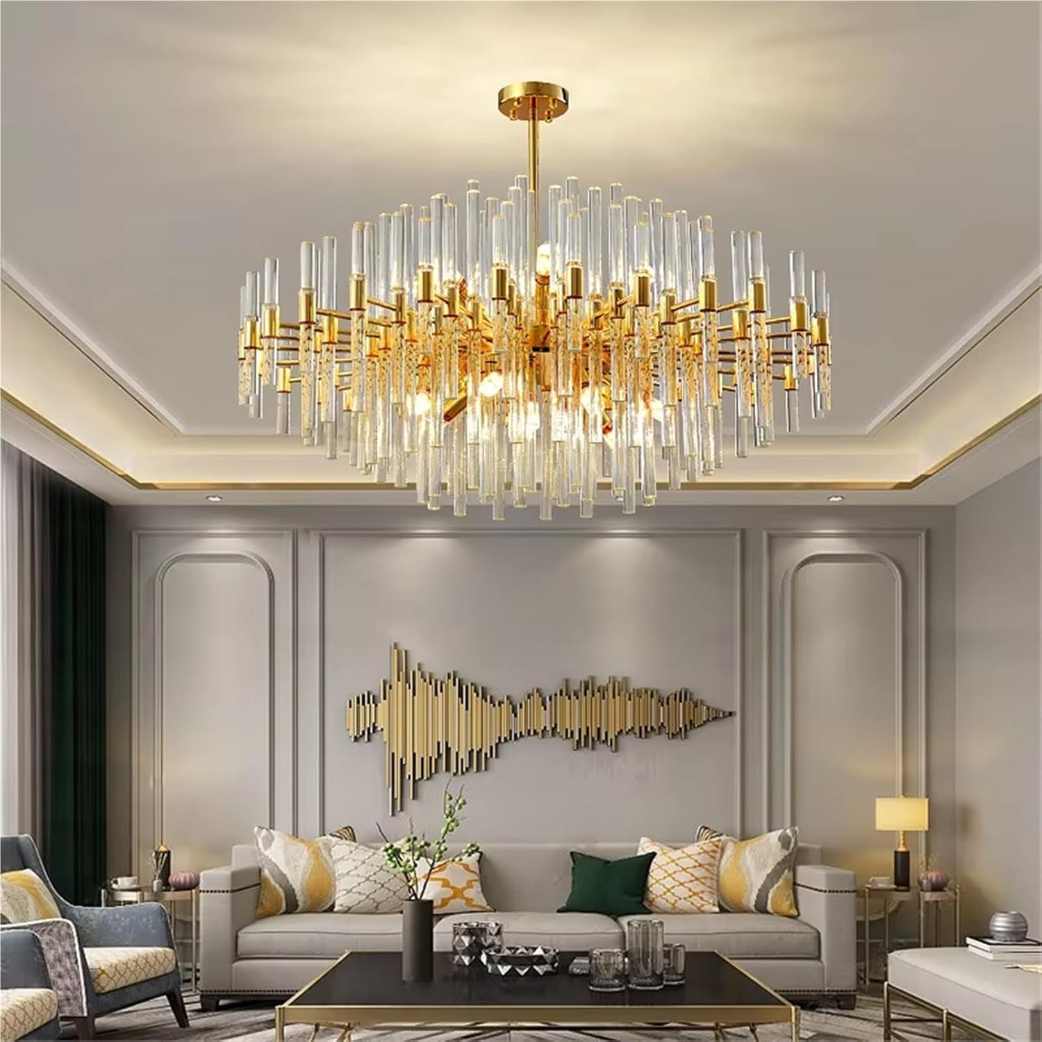 Scandinavian Crystal Chandelier Bedroom Living Room Dining Room Ceiling Light Kitchen Chandelier Decoration,Indoor Illumination