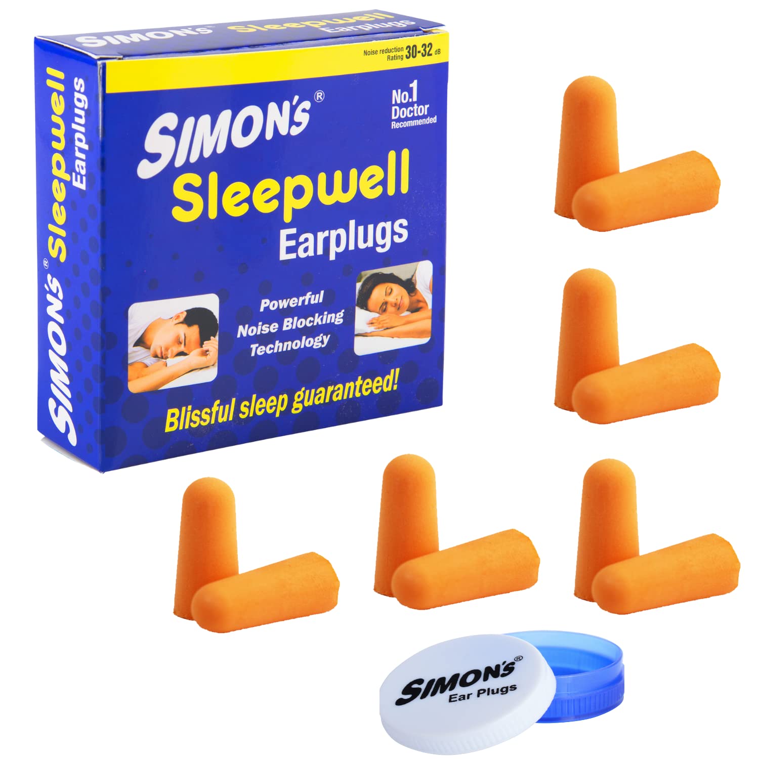 Simons Sleepwell Foam Earplugs - 5 Pairs (Orange) (B07F6JLY39) Amazon Price History, Amazon Price Tracker