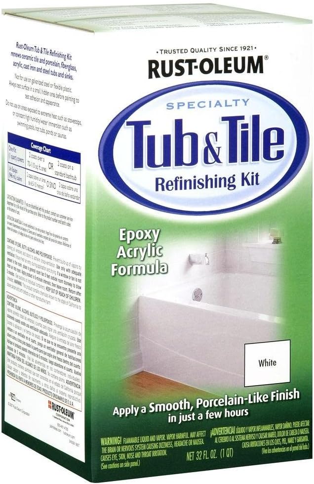 Rustoleum 32OZ WHT Tub/Tile Kit Pack of 3