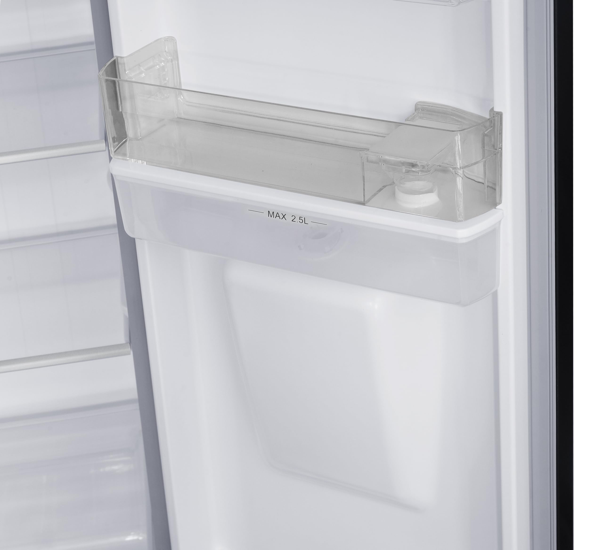 respekta Halvar Side-by-Side 439 L, No Frost, dispensador, Black Steel