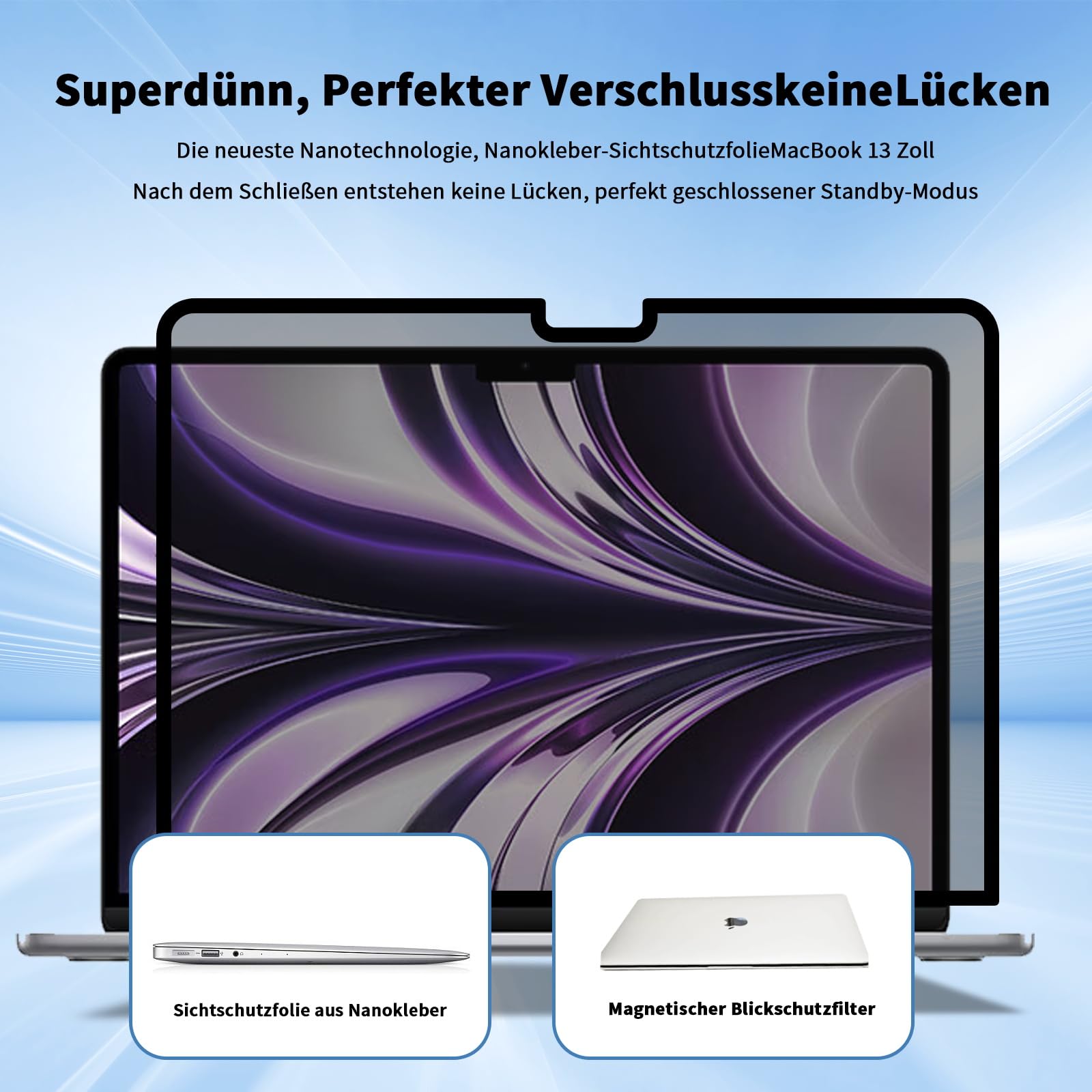 BlueBuilt Hardcase Grijs voor MacBook Air 13,6 inch M2/M3/M4