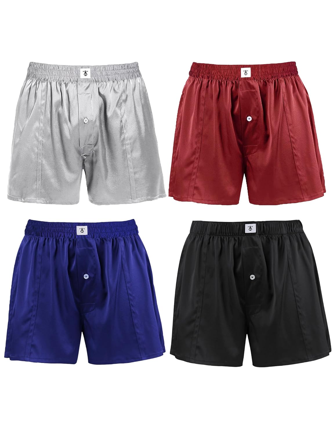LilySilk Silk Boxers Mens Breathable Real Mulberry Underwear 6A Grade Royal Shorts Combo Pack Silk Sleep Lounge Bottoms