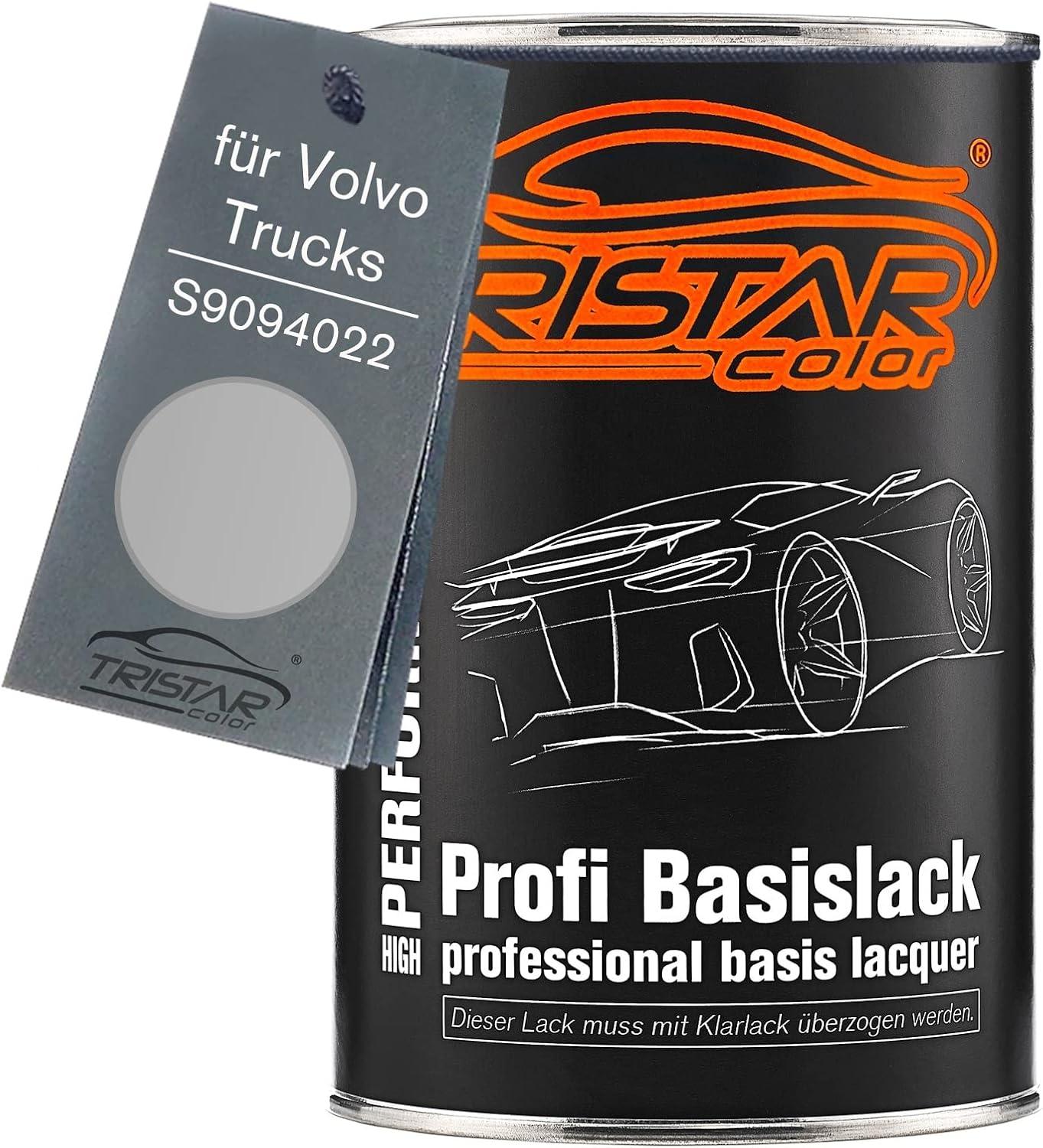 TRISTARcolor Autolack Dose f r Volvo Trucks S9094022 Arctic Silver Me. 10L Arctic Silver Metallic Basislack Literware spritzfertig