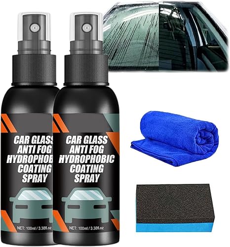 Aerosol para parabrisas de automóvil, repelente al agua, agente antiempañamiento, antiempañamiento para parabrisas de automóvil, líquido limpiador