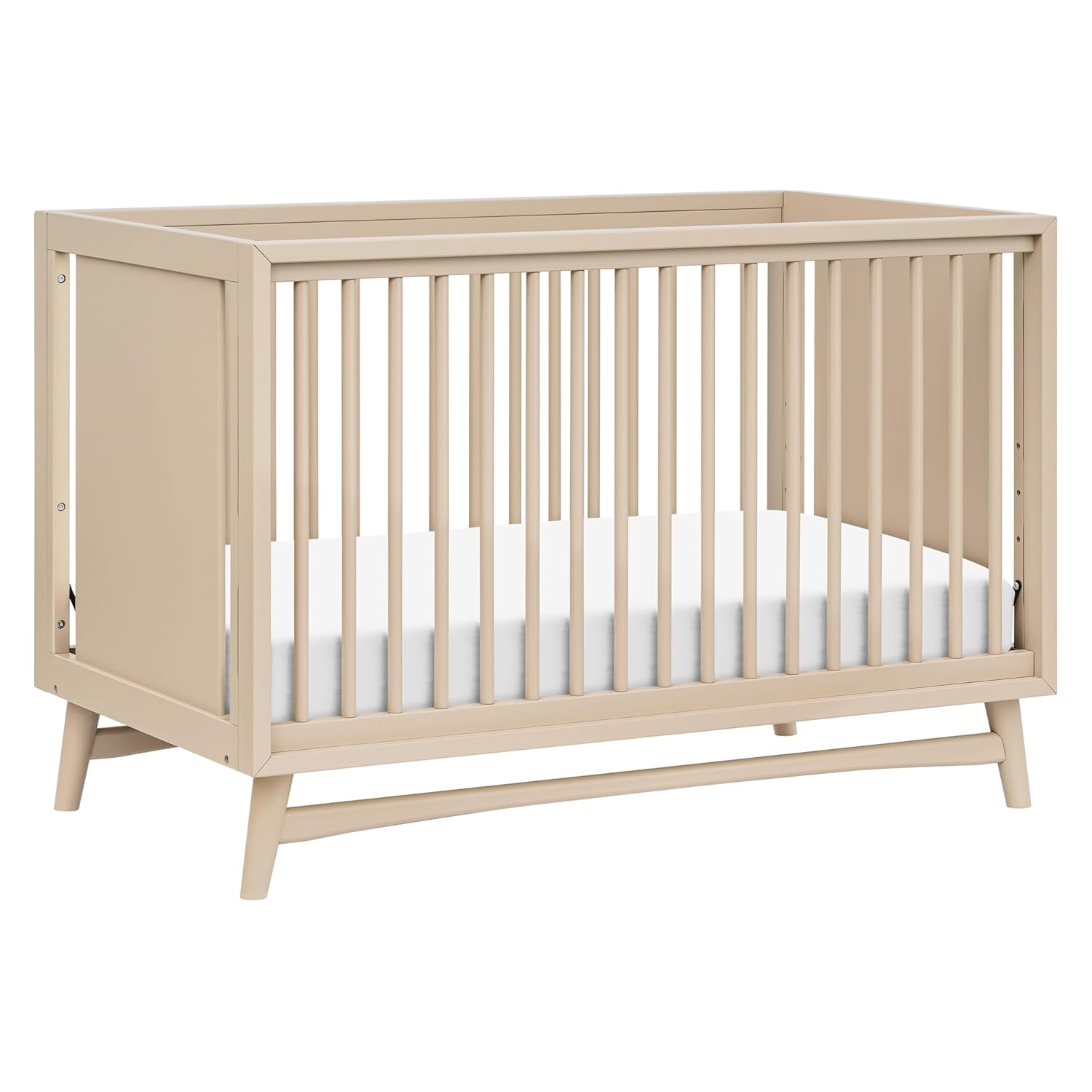 Babyletto Peggy 3-in-1 Convertible Crib with Toddler Bed Conversion Kit in Honey, Greenguard Gold Certified