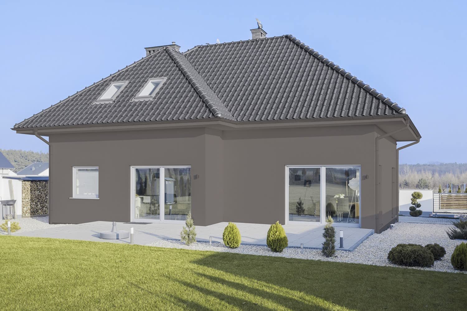 RIPOLIN Peinture façade XPro3 Universelle 2 en 1 Gris anthracite 2,5 L