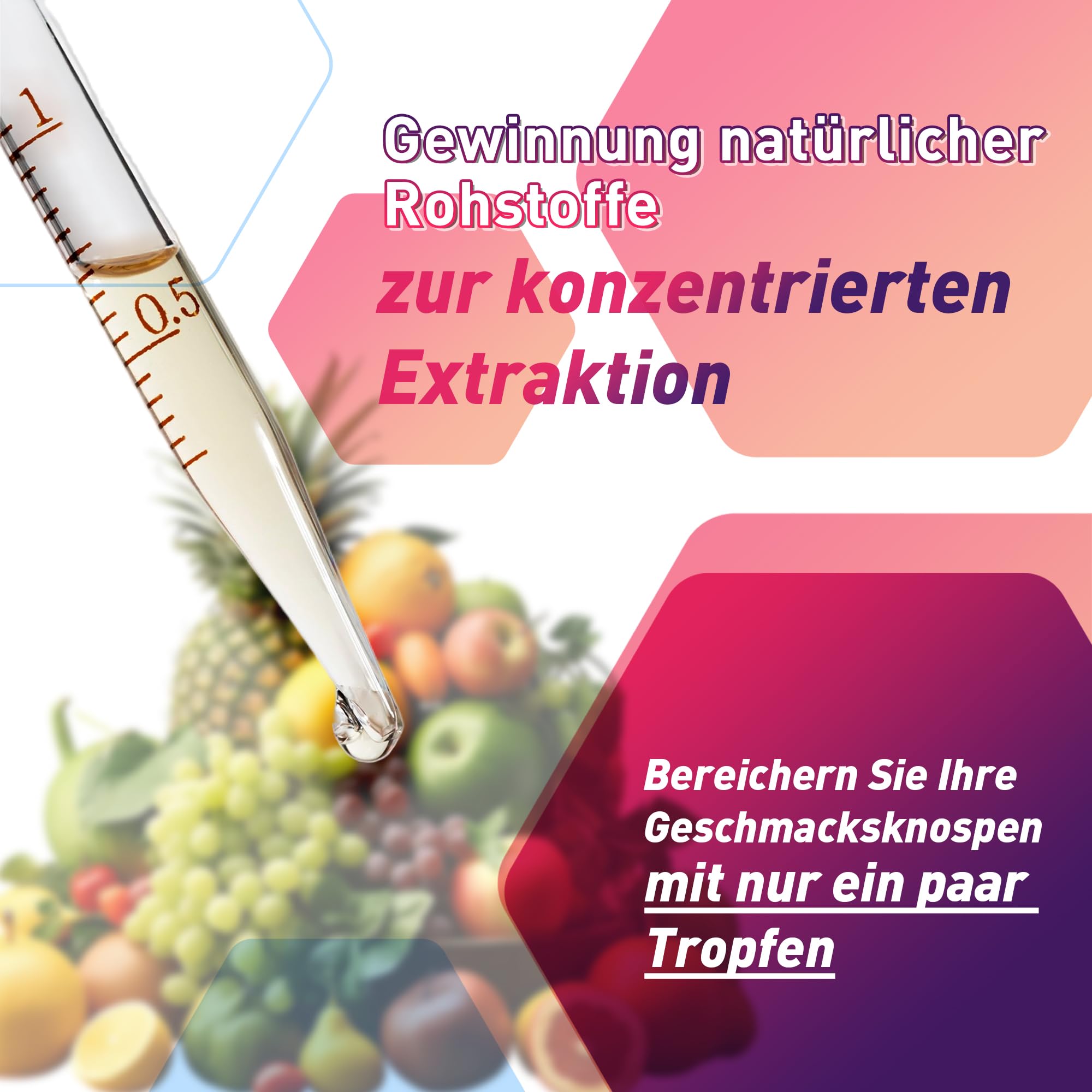 FURUN Koncentrat aromatyczny 5 x 10 ml, aromat spożywczy, łatwe mieszanie, do gotowania, pieczenia, w żywności i napojach