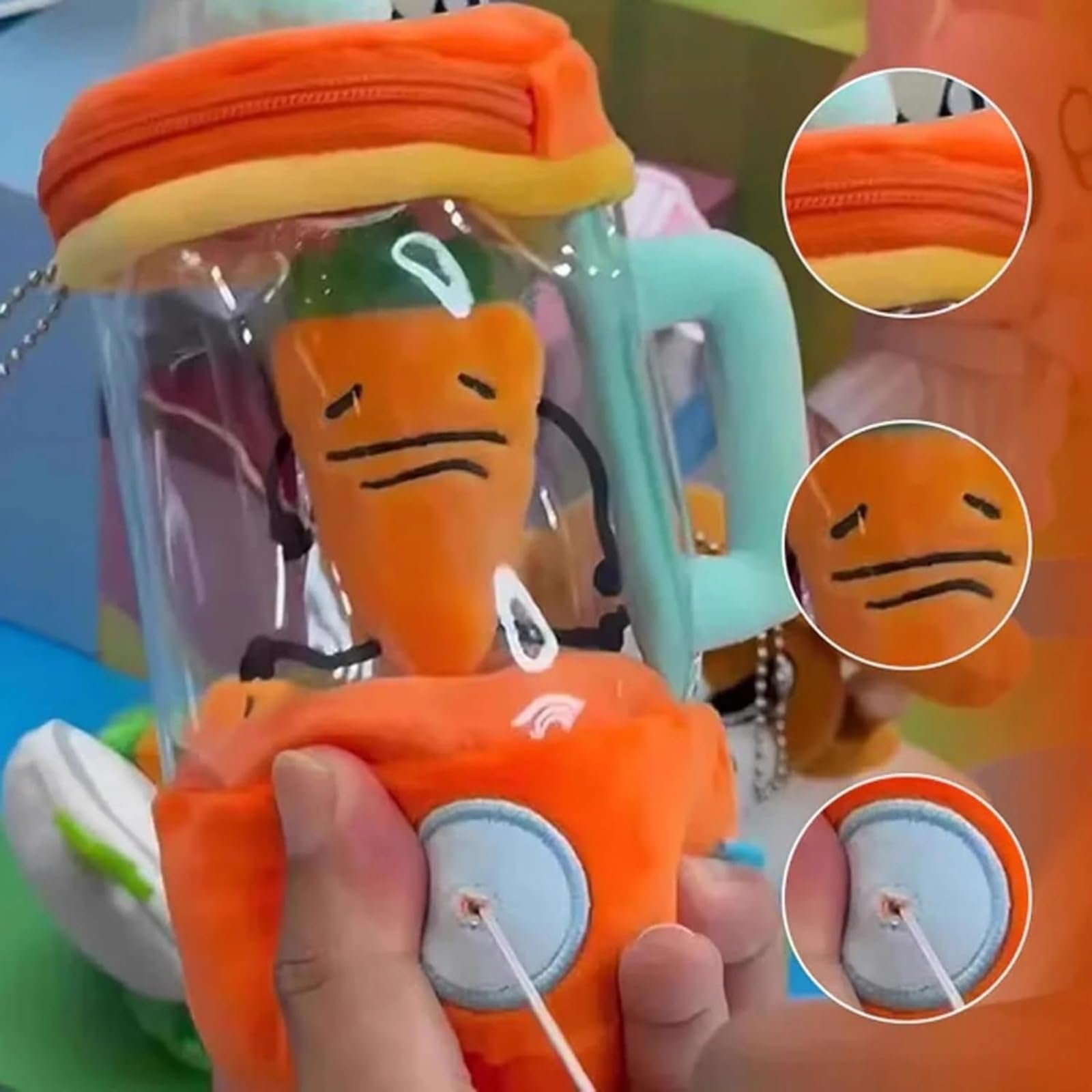 Amazon.co.jp: 【6インチにんじん ミキサー ぬいぐるみ】人参ミキサー