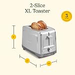 Cuisinart 2-Slice XL Grille-pain en acier inoxydable, acier inoxydable CPT-1600