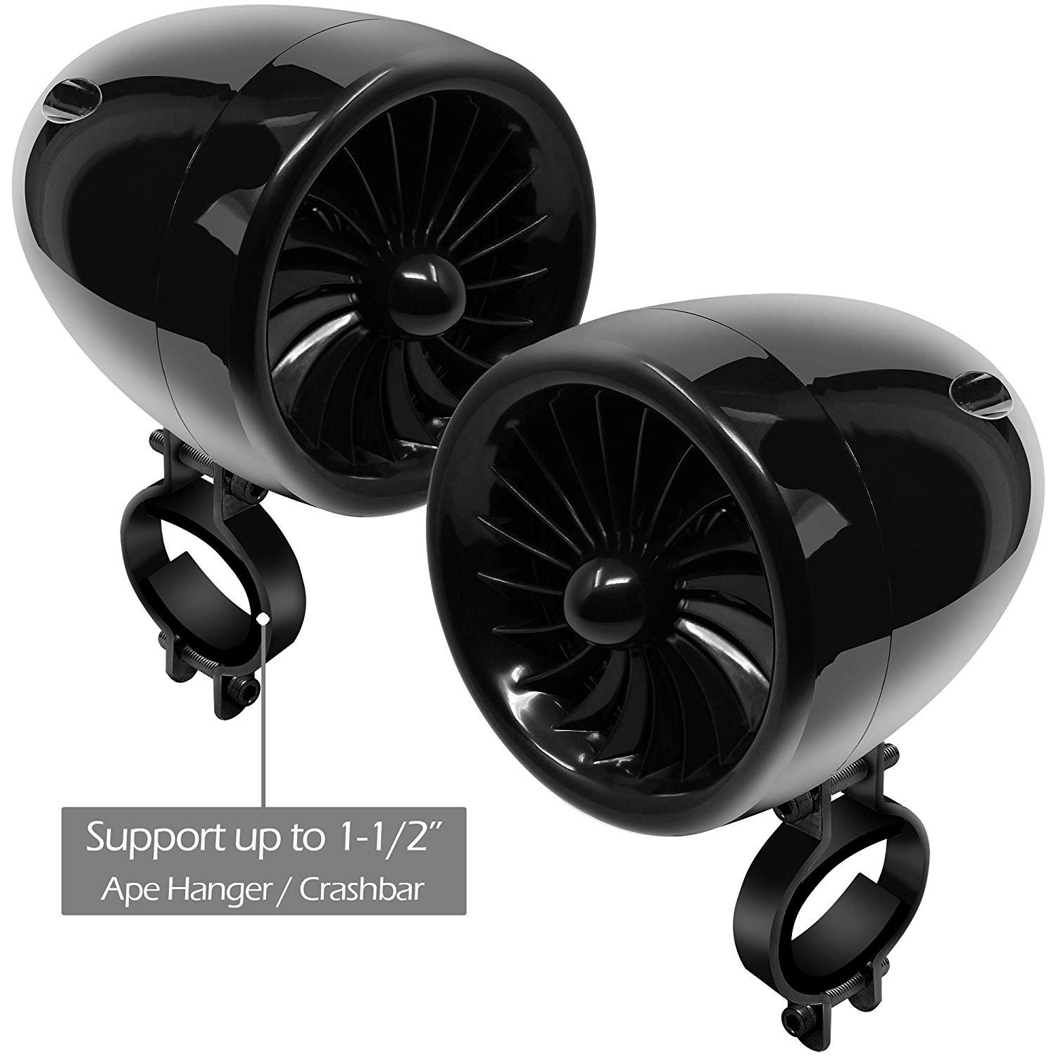 Aileap 1000W Moto Amplificateur 4 Haut-parleurs Étanches Bluetooth