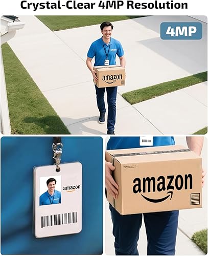 Miniatura 7 de Sistema de cámara PTZ inalámbrico 100% alimentado por energía solar y audio de 2 vías, cámaras de batería solar de 4MP, videovigilancia casera, kits