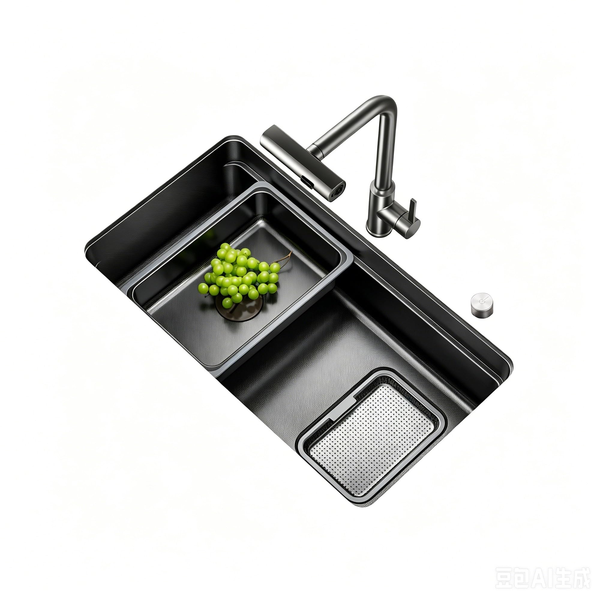 Bomdog One Color Sc Sink, 5Mm Stainless Steel Kitchen Sink With Drain Assembly, For Washing Dishes And Vegetables(70Cm)