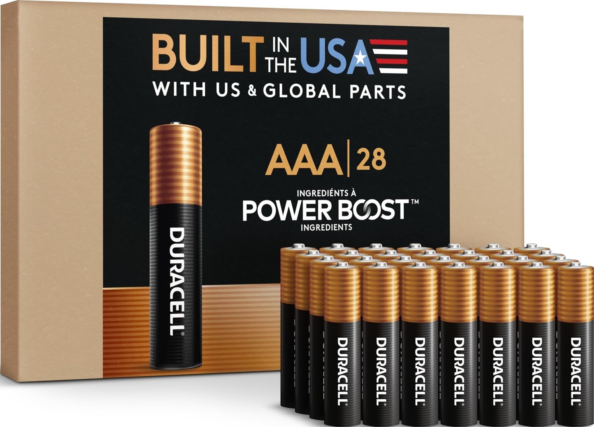 Duracell AAA Alkaline Batteries, 28 Count
