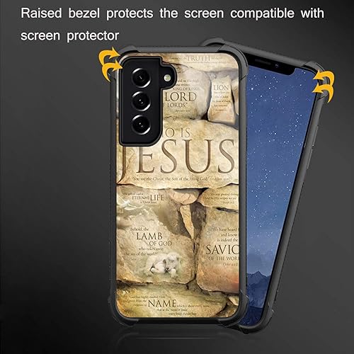 Miniatura 4 de Goodsprout Funda compatible con Samsung Galaxy S21 Plus, diseño de cristiana fe Jesús increíble diseño a prueba de golpes antiarañazos carcasa de